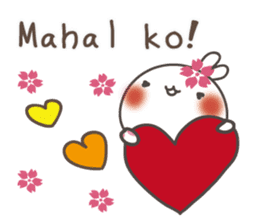 Sakura the rabbit for lovers tagalog sticker #7705878
