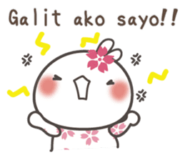 Sakura the rabbit for lovers tagalog sticker #7705879