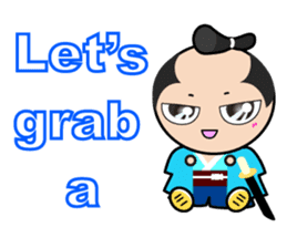 Japanese Samurai hang out & chat-up line sticker #7705900