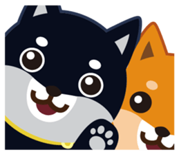 Shiba dog "MUSASHI" 4 sticker #7706288