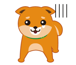 Shiba dog "MUSASHI" 4 sticker #7706295