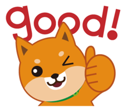 Shiba dog "MUSASHI" 4 sticker #7706299