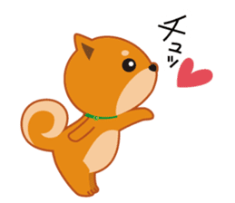 Shiba dog "MUSASHI" 4 sticker #7706300
