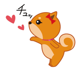 Shiba dog "MUSASHI" 4 sticker #7706301