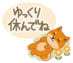 Shiba dog "MUSASHI" 4 sticker #7706315