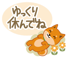 Shiba dog "MUSASHI" 4 sticker #7706315
