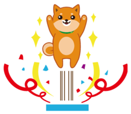 Shiba dog "MUSASHI" 4 sticker #7706322