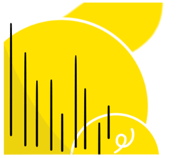 Gold pig of the happiness sticker #7706959