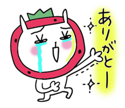 strawberry rabbit 2 sticker #7707046