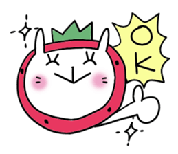 strawberry rabbit 2 sticker #7707047