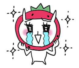 strawberry rabbit 2 sticker #7707053