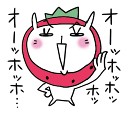 strawberry rabbit 2 sticker #7707057