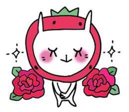 strawberry rabbit 2 sticker #7707060
