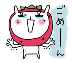 strawberry rabbit 2 sticker #7707062