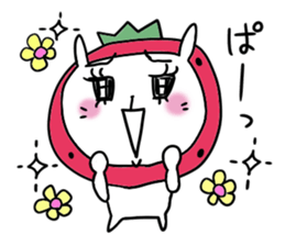 strawberry rabbit 2 sticker #7707069
