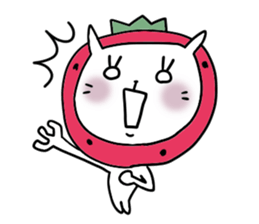 strawberry rabbit 2 sticker #7707072