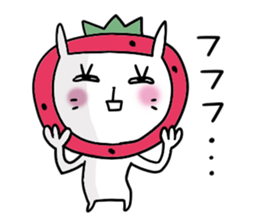 strawberry rabbit 2 sticker #7707077