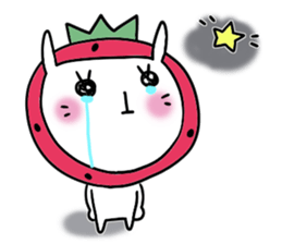 strawberry rabbit 2 sticker #7707078