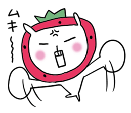 strawberry rabbit 2 sticker #7707079