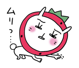 strawberry rabbit 2 sticker #7707080
