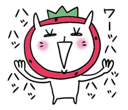 strawberry rabbit 2 sticker #7707083