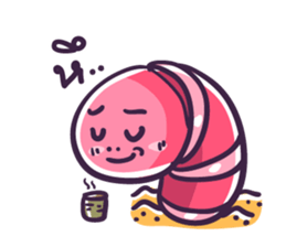 My friends is earthworm sticker #7707324