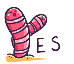 My friends is earthworm sticker #7707360