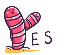 My friends is earthworm sticker #7707360