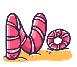 My friends is earthworm sticker #7707361