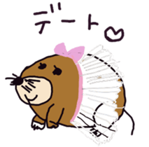 mole and animal. sticker #7707605