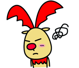 The reindeer speaking Finnish 2 sticker #7708067