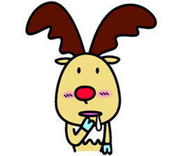 The reindeer speaking Finnish 2 sticker #7708073