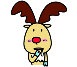The reindeer speaking Finnish 2 sticker #7708073