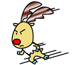 The reindeer speaking Finnish 2 sticker #7708075