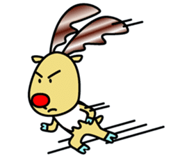 The reindeer speaking Finnish 2 sticker #7708075