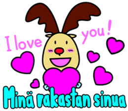 The reindeer speaking Finnish 2 sticker #7708077
