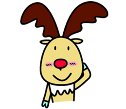 The reindeer speaking Finnish 2 sticker #7708078