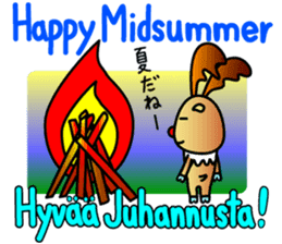 The reindeer speaking Finnish 2 sticker #7708082