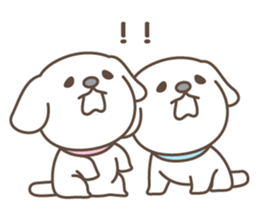 Three dogs. sticker #7708303