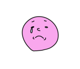 simple round face sticker sticker #7708406