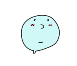 simple round face sticker sticker #7708410