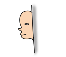 simple round face sticker sticker #7708414