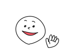 simple round face sticker sticker #7708423