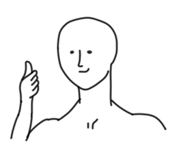 simple round face sticker sticker #7708427