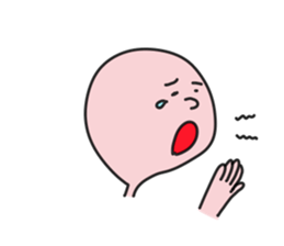 simple round face sticker sticker #7708428