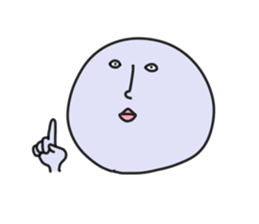 simple round face sticker sticker #7708429