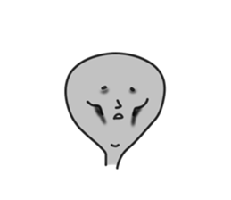 simple round face sticker sticker #7708436