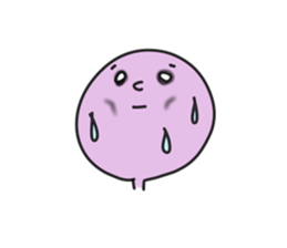 simple round face sticker sticker #7708439