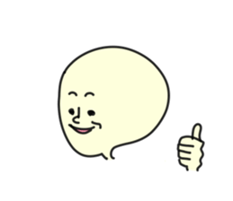 simple round face sticker sticker #7708443