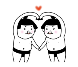 Loose sumo wrestlers sticker #7708461